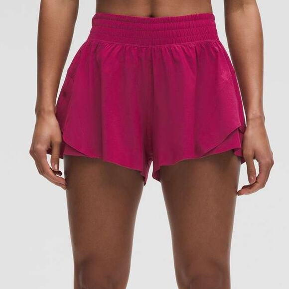 Lululemon Shake It Out High Rise Running Short 2.5" Magenta Smoke Sz XXS NWT - Picture 1 of 12
